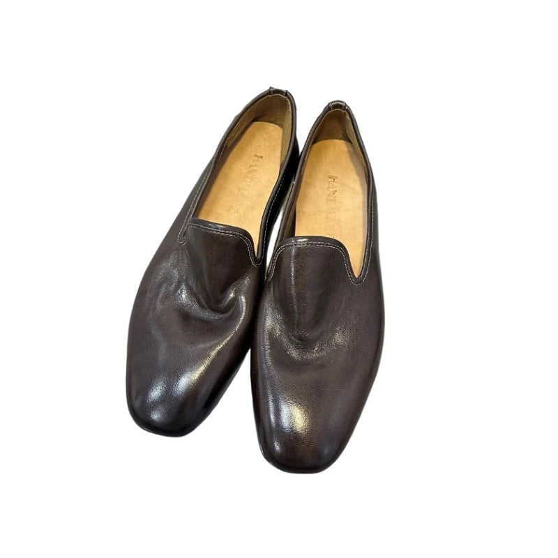Solid Lightweight Genuine Leather Loafers