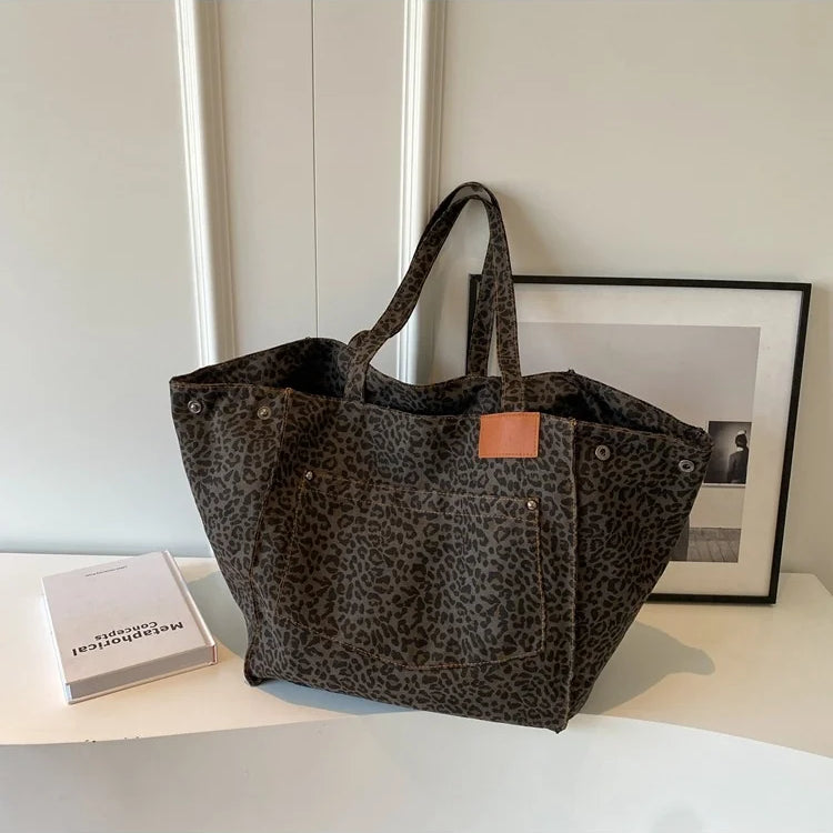 Casual Leopard Large Capacity Shoulder Bag