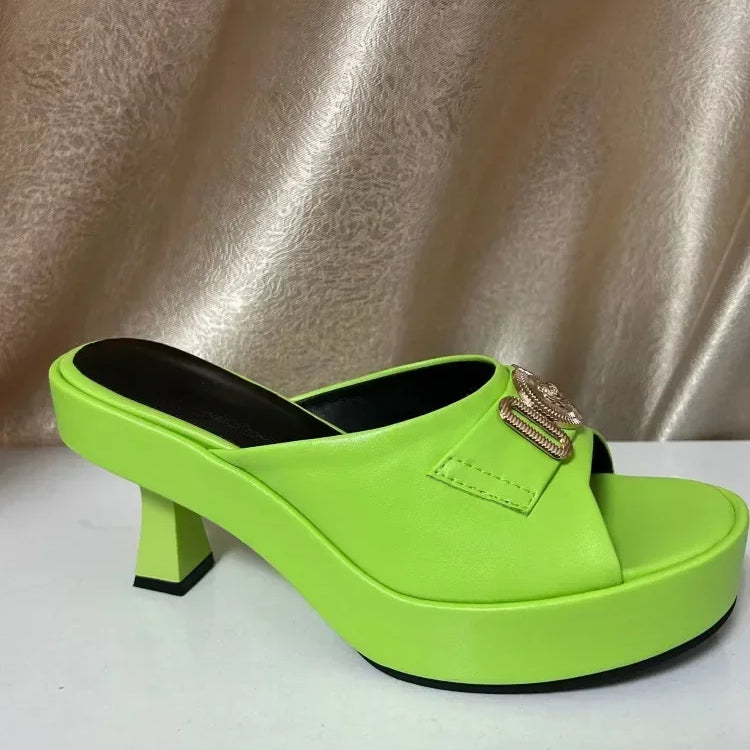 Classic Twist Platform Pump Sandals