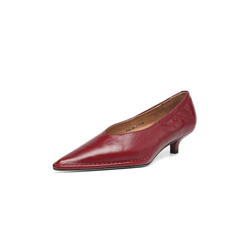 Pointed Toe Slip-On Pump Shoes