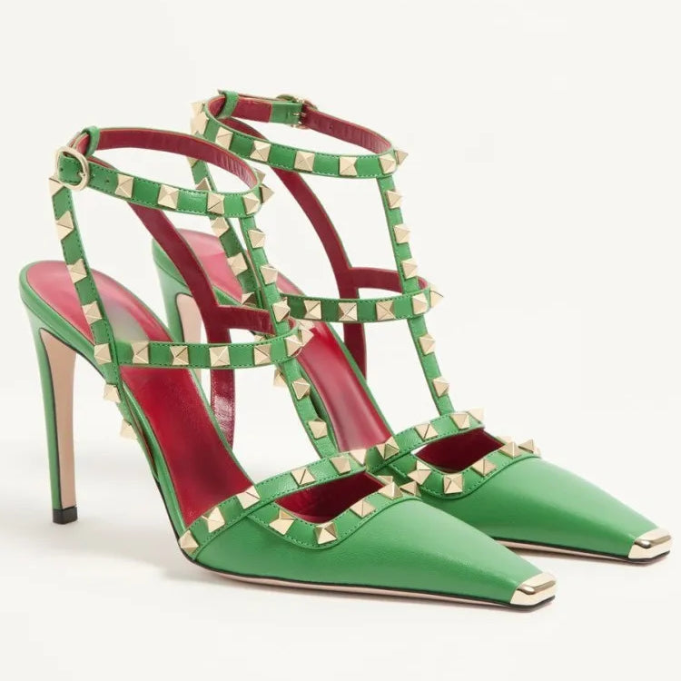 Square Headed Top Rivet Pump Shoes