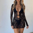 Jumping Little Record Mini Dress