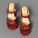 Elegant Butterfly-Knot Square Toe Sandals