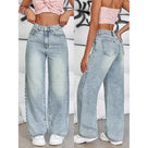 Burnt Rose Wide Leg Jeans