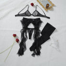 Willowy See Through Belly Belt Lingerie