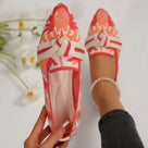 Bow Knot Air Mesh Flat Shoes