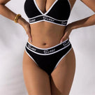Activewear Letter Band Thong