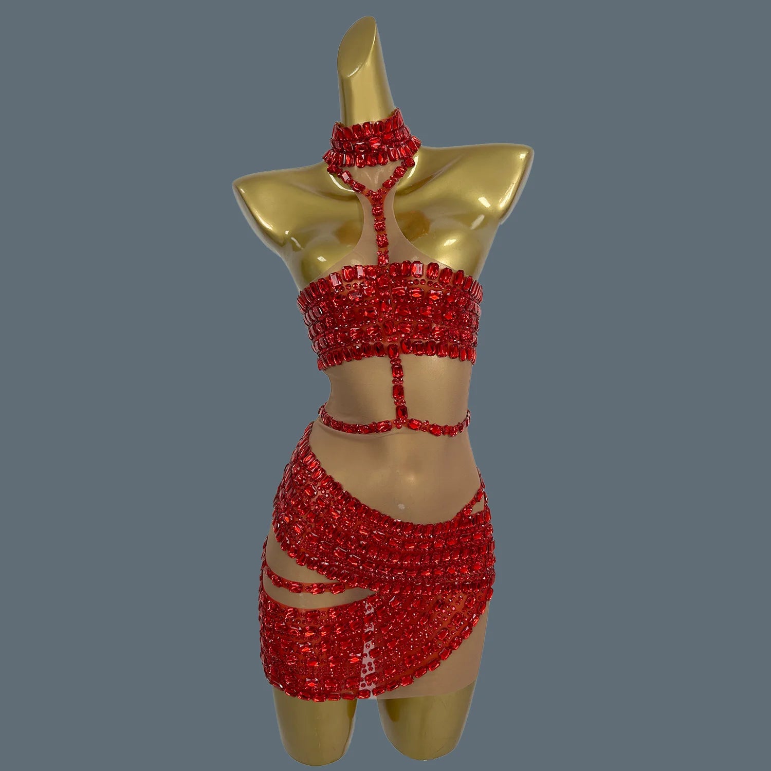 Fade Into Flame Mini Dress