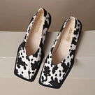 Retro Low Heel Square Toe Shoes