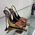 3D Rose Appliques High Heels Shoes