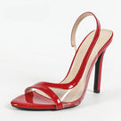 Open-Toe Transparent Heels Sandals