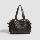 Vintage Leather Y2K Shoulder Bag