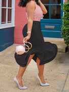 Left Your Heart Torn Midi Skirt