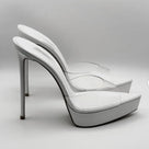 Transparent Pointed Toe Platform Stiletto
