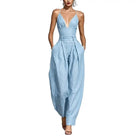 Elegant Backless Wide-Leg Jumpsuit