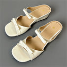 Elegant Butterfly-Knot Square Toe Sandals