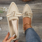 Casual Knitted Pointed Toe Loafers