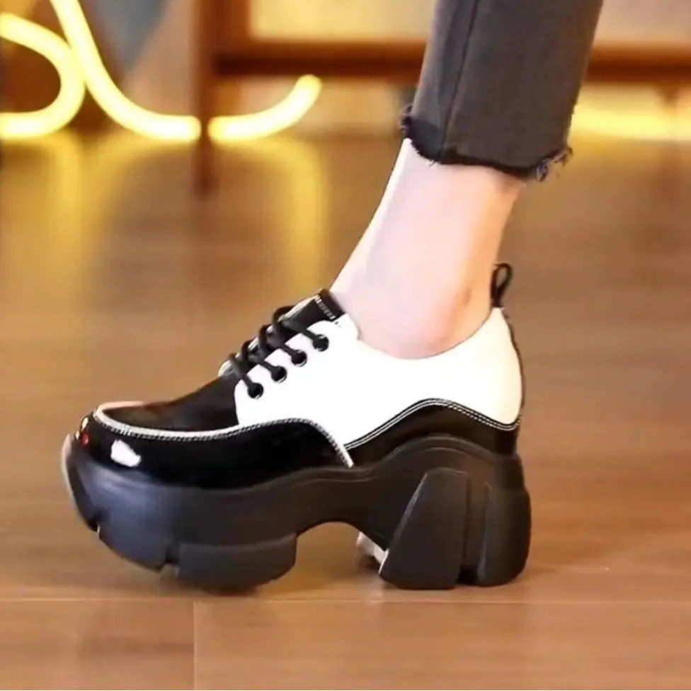 Tattooed Heartbeat Chunky Shoes