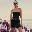 Waited On A Line Of Greens Skirt Set