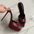 Pointed Peep Toe Platform Stiletto