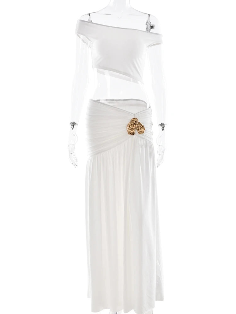 Crown On Repeat Skirt Set