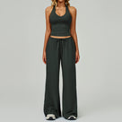 Performance Activewear Solid Pants Set