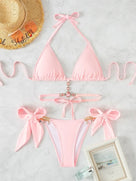 Rhinestone Diamond Decor Two Piece