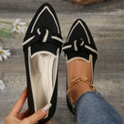 Casual Knitted Pointed Toe Loafers