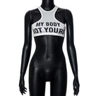 Letter Printing Crop Tank Top