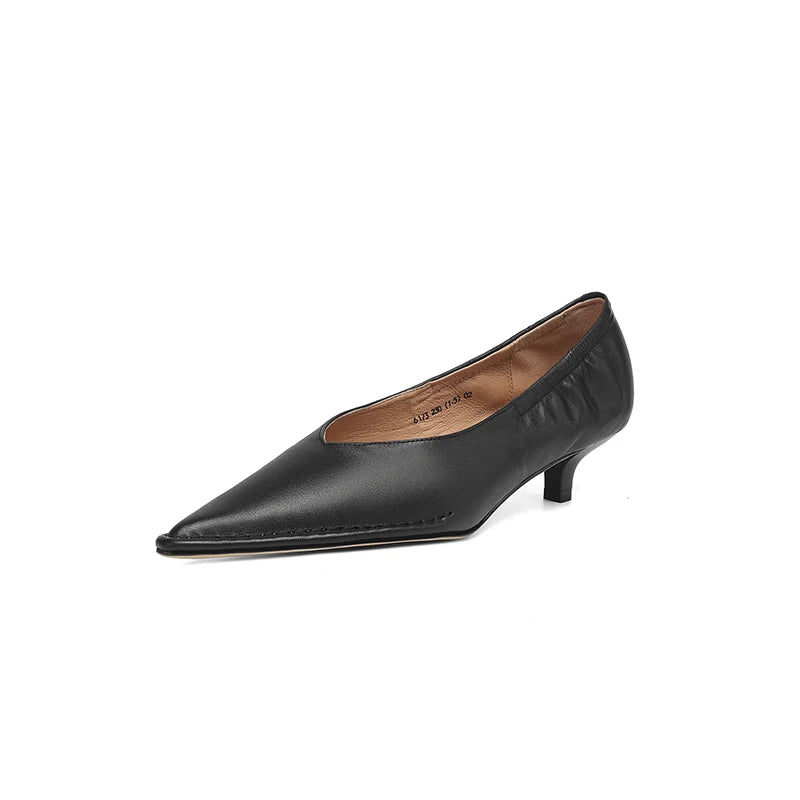Pointed Toe Slip-On Pump Shoes