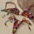 Printed Low Waist Three-Piece