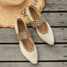 Knitted Elastic Band Mesh Flat Shoes
