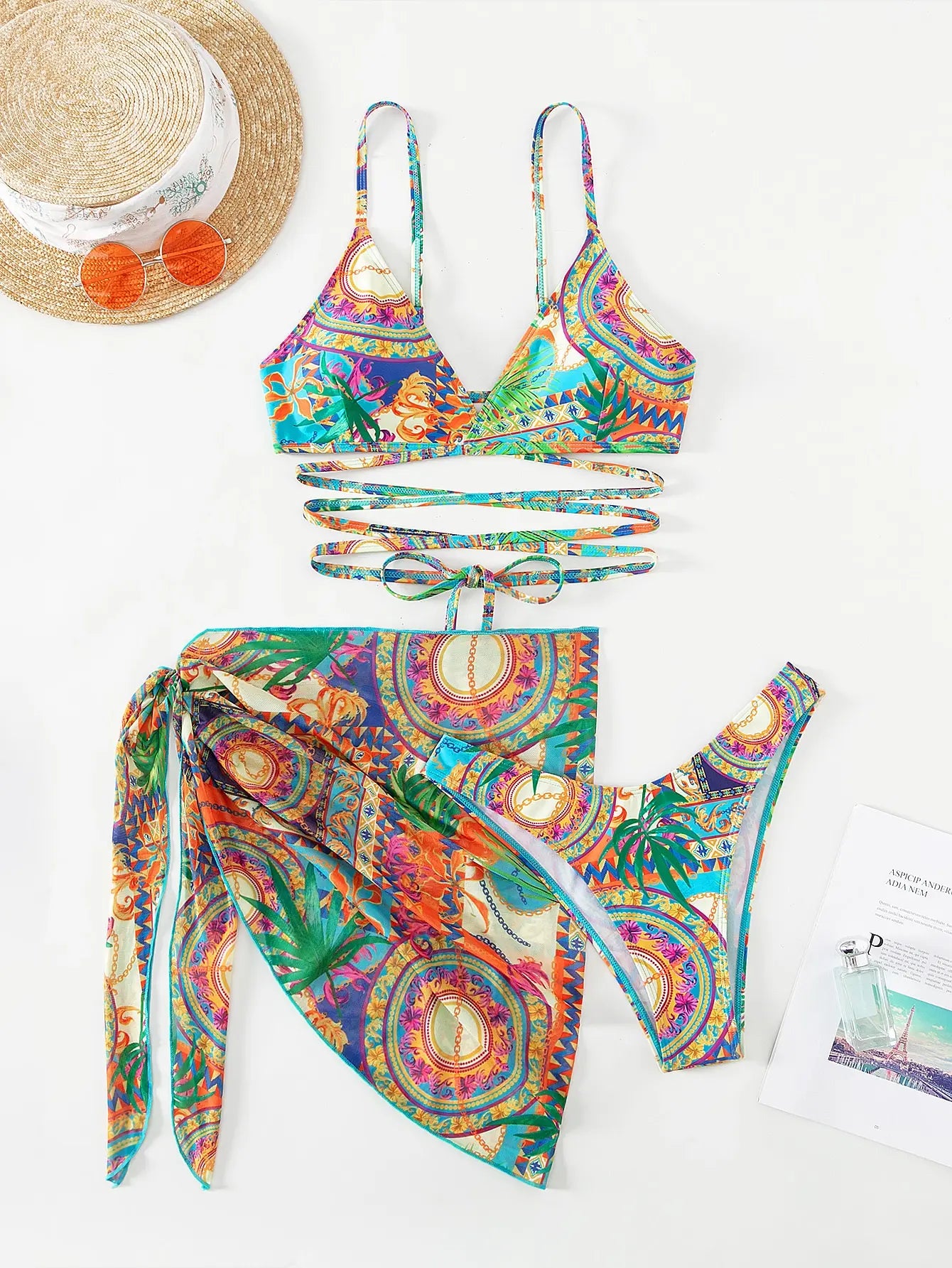 Kiss You Bye 3-Piece Bikini