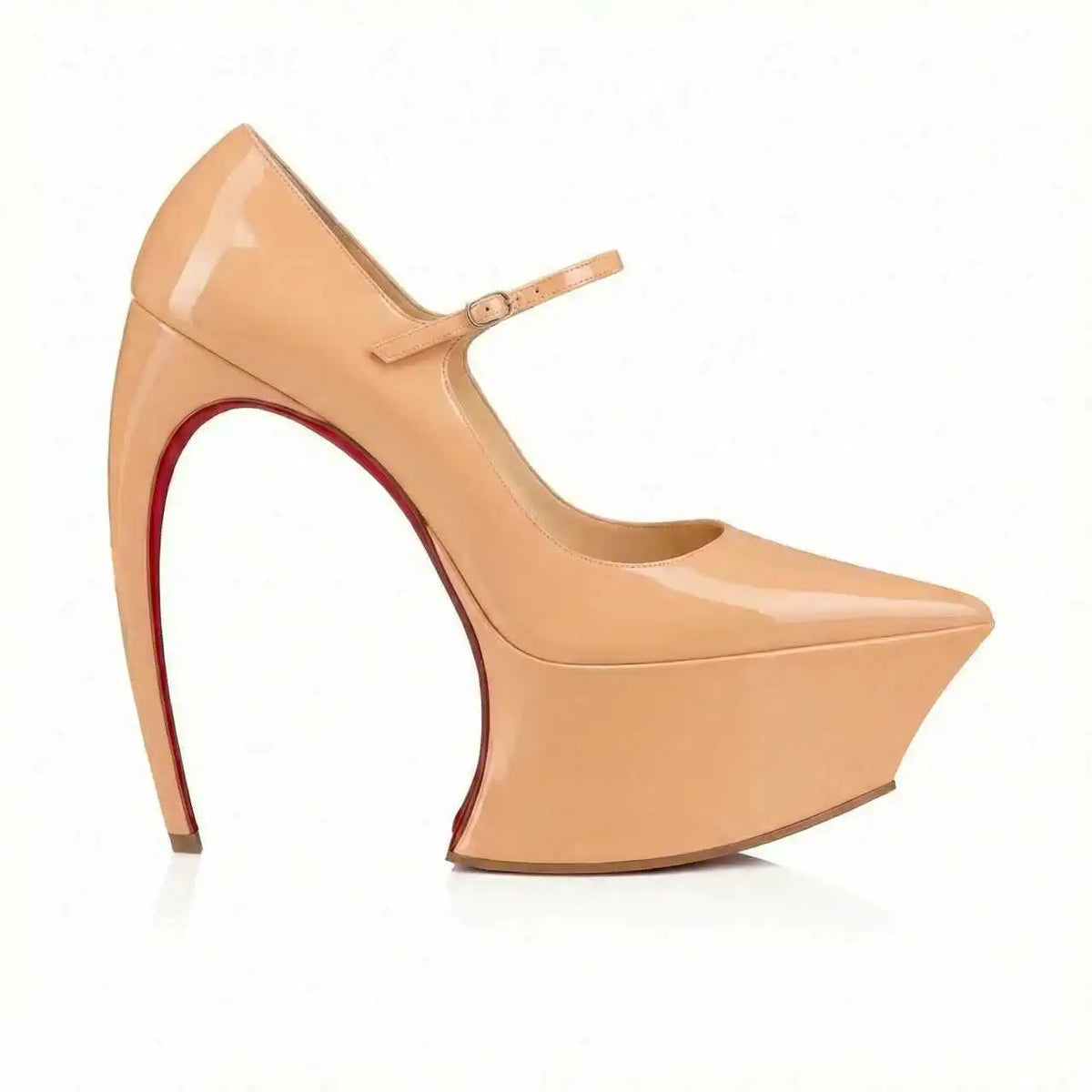 Pointed Toe Curved Stiletto Shoes