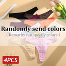 Low-Waist Seamless Cotton Thong