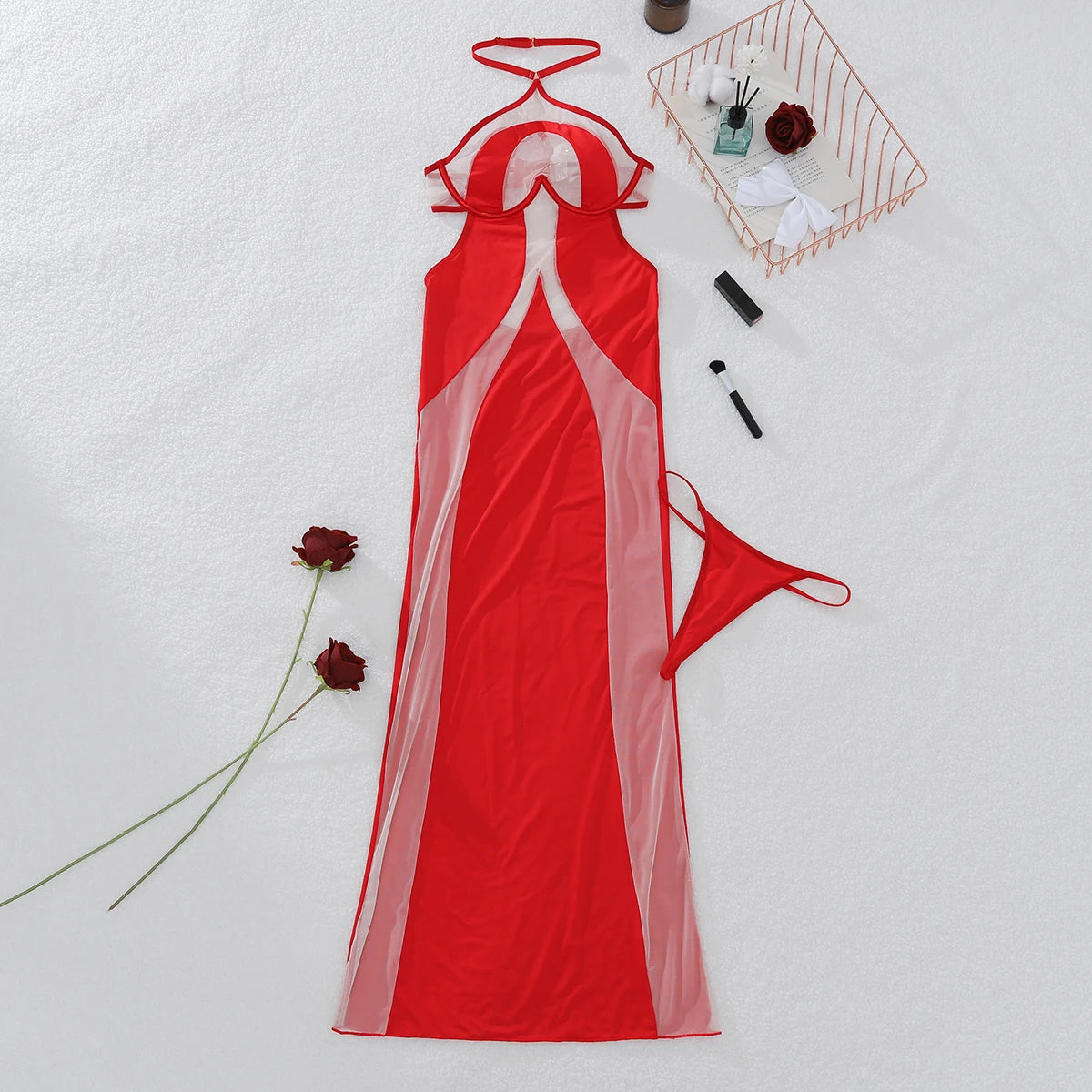 Porcelain Secrets Maxi Dress