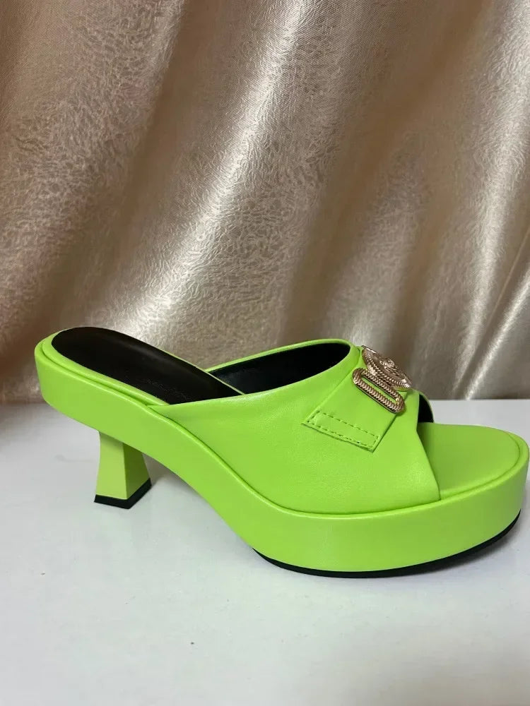 Classic Twist Platform Pump Sandals
