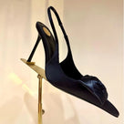 3D Rose Appliques High Heels Shoes