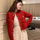 Gold Buttons Knitwear Cardigan