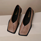 Retro Low Heel Square Toe Shoes
