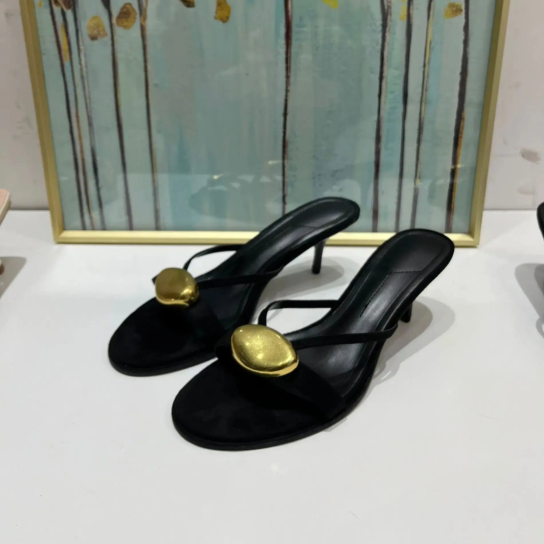 Kiss Me Midnight Pump Sandals