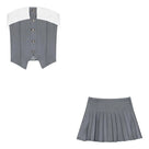 Forget About The Troubles Skirt Set