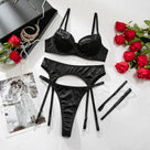 Premium Solid Harness Thigh Lingerie