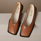 Retro Low Heel Square Toe Shoes