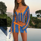 Immersed In Darkness Skirt Set