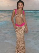 Green Paisley Beach Style Skirt Set