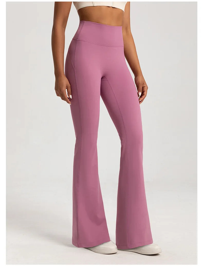 High-Waisted Flared Yoga Pants