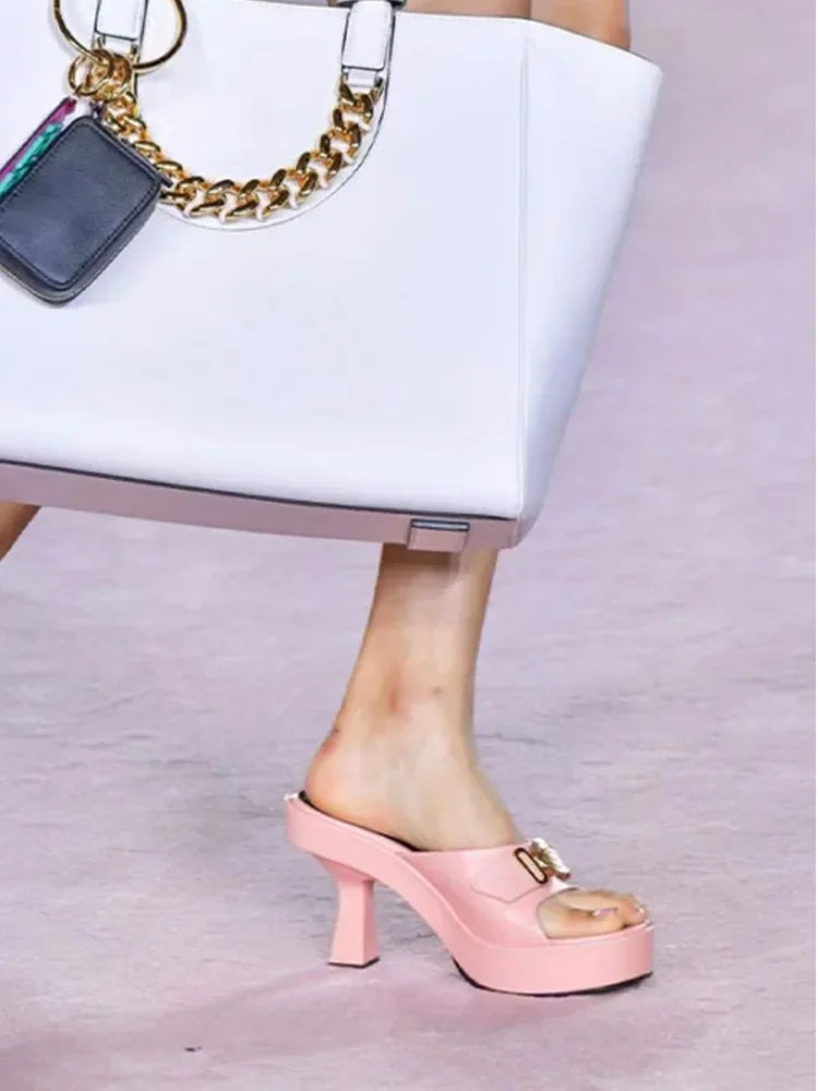 Classic Twist Platform Pump Sandals