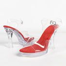 Transparent Square High Heels Sandals