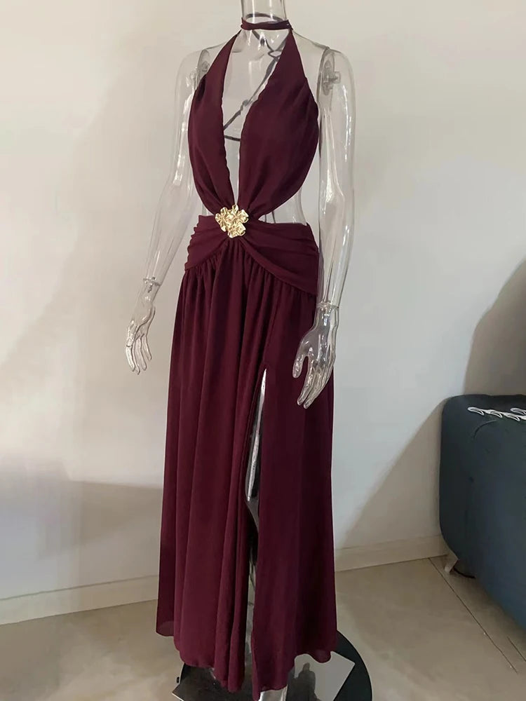 Her Quiet Exit Long Dress